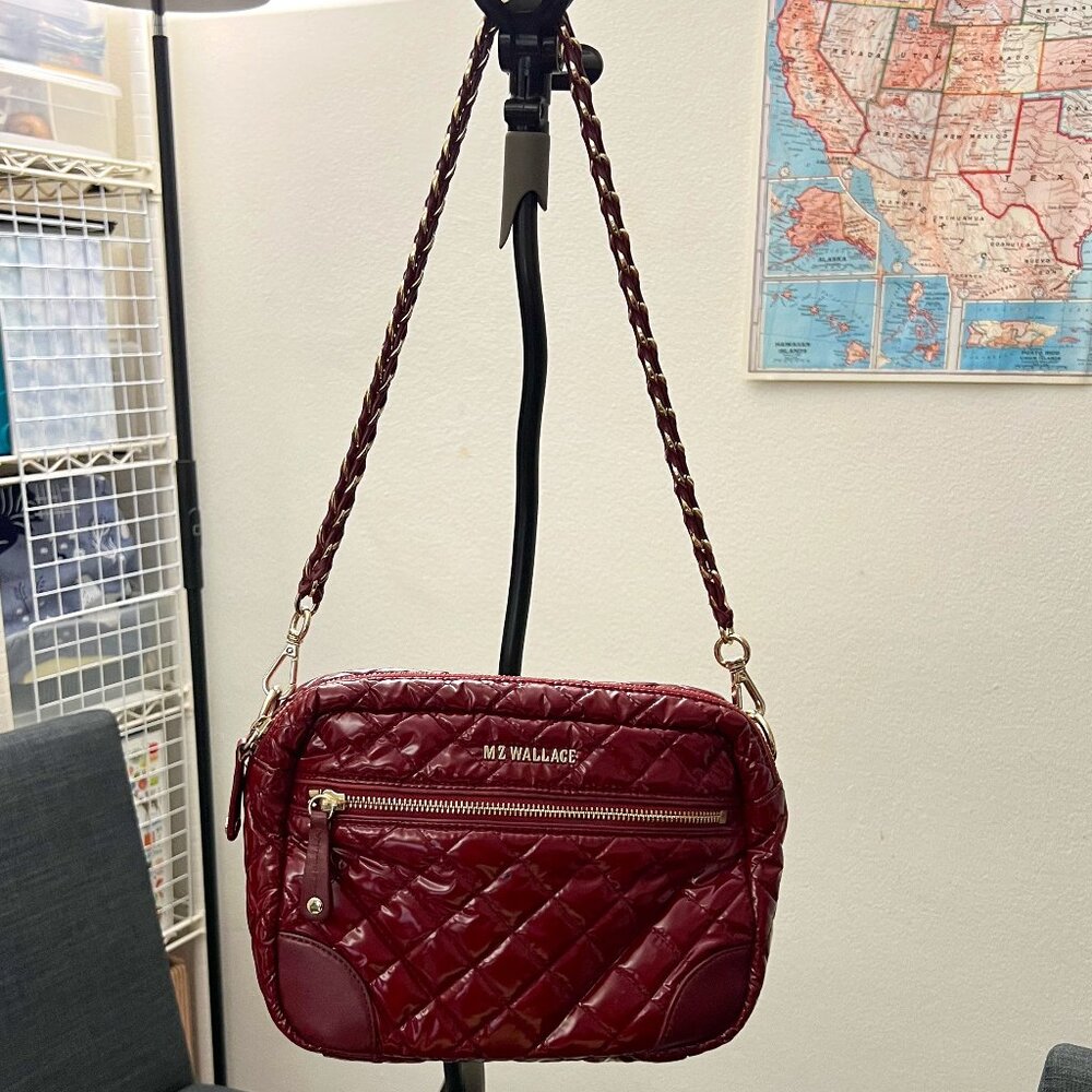 MZ Wallace Crosby Small (Cherry red, patent)
